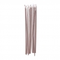 Preview: 12 Rose Gold Skinny Tall Candles